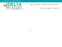 Tablet Screenshot of deltadisplay.co.za